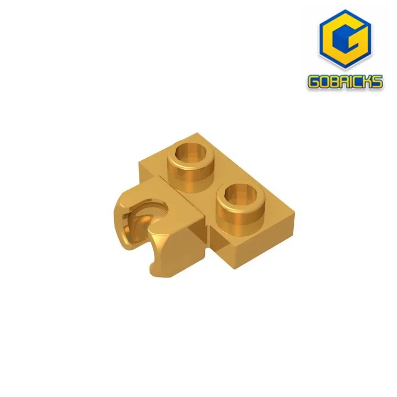 Color: NAVY - MOC PARTS GDS-850  Plate, Modified 1 x 2 with Small Tow Ball Socket on Side compatible with lego 14704 pieces of children's toys