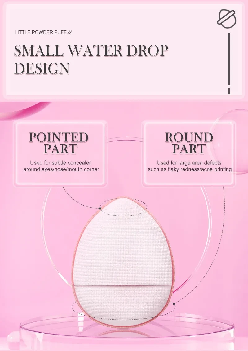 Mini Finger Puff Foundation Powder Detail Makeup