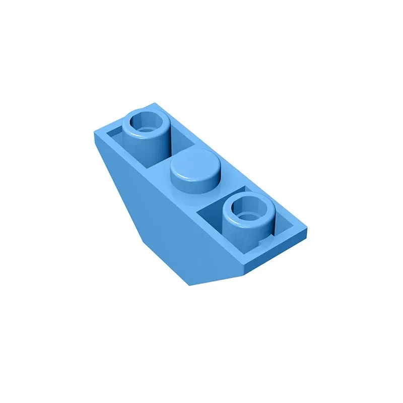 Color: green - Gobricks GDS-984 Slope, Inverted 45 3 x 1 Double compatible with lego 18759 2341 DIY Educational Building Blocks Technical