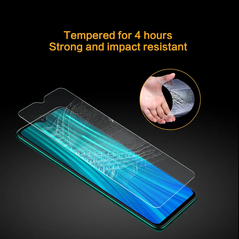 Color: Frosted, Material: Anti Blue Light - SmartDevil Tempered Glass For Redmi Note 9 8 Pro 7 Pro Screen Protector For Redmi 9T 10X 2.5D Curved Anti Blue Light 2 PCS
