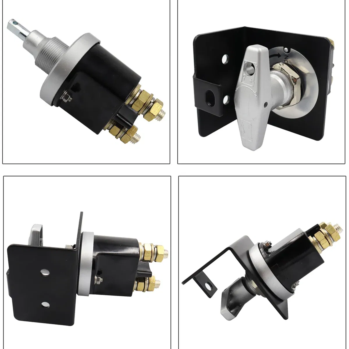 Color: WHITE - 1500A Heavy Duty Battery Switch Battery Fixed Handle Isolator with Lock-Out Plate Fits Polarity Negative  for Autos Cars Boat RV