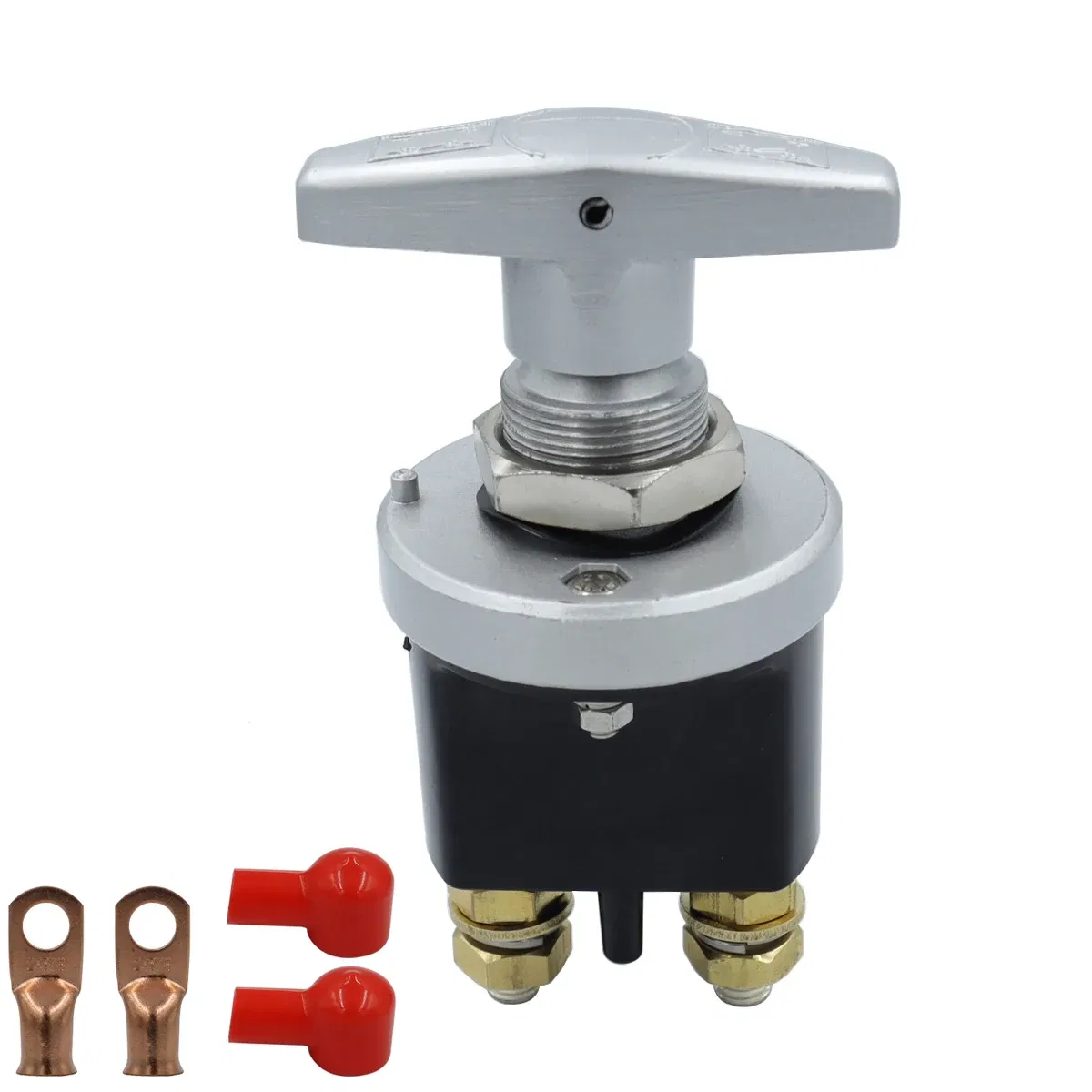 Color: WHITE - 1500A Heavy Duty Battery Switch Battery Fixed Handle Isolator with Lock-Out Plate Fits Polarity Negative for Autos Cars Boat RV