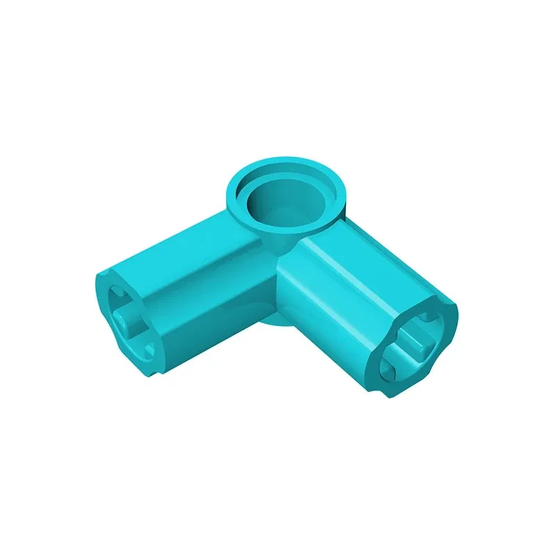 Color: Silver - Gobricks GDS-921 Technical, Axle and Pin Connector Angled #6 - 90 degrees compatible with lego 32014 pieces of children's DIY