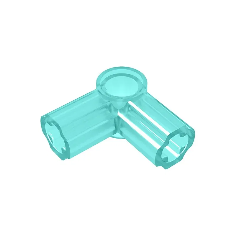Color: Silver - Gobricks GDS-921 Technical, Axle and Pin Connector Angled #6 - 90 degrees compatible with lego 32014 pieces of children's DIY