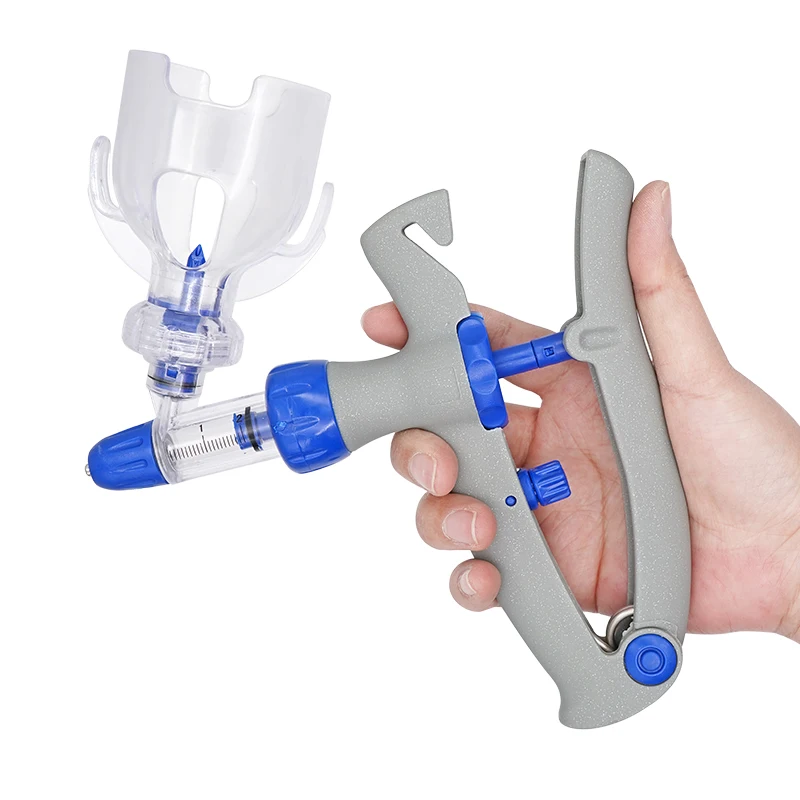 Color: black - 1-10ml Automatic Veterinary Continuous Syringe Animal Injection Adjustable Vaccine for Livestock Pig Cattle Sheep Chicken