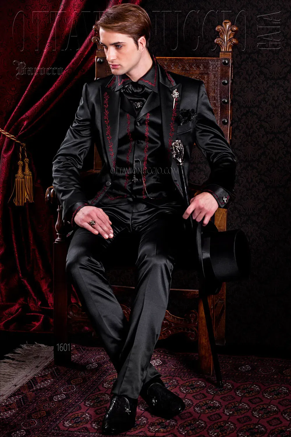 Color: Dark Grey, Size: L, Ships From: CHINA - 2025 New Arrival Custom Made Classic Style Embroidery Groom Tuxedos Groomsmen Men's Wedding Prom Suits (Jacket+Vest+Pant) Blazer