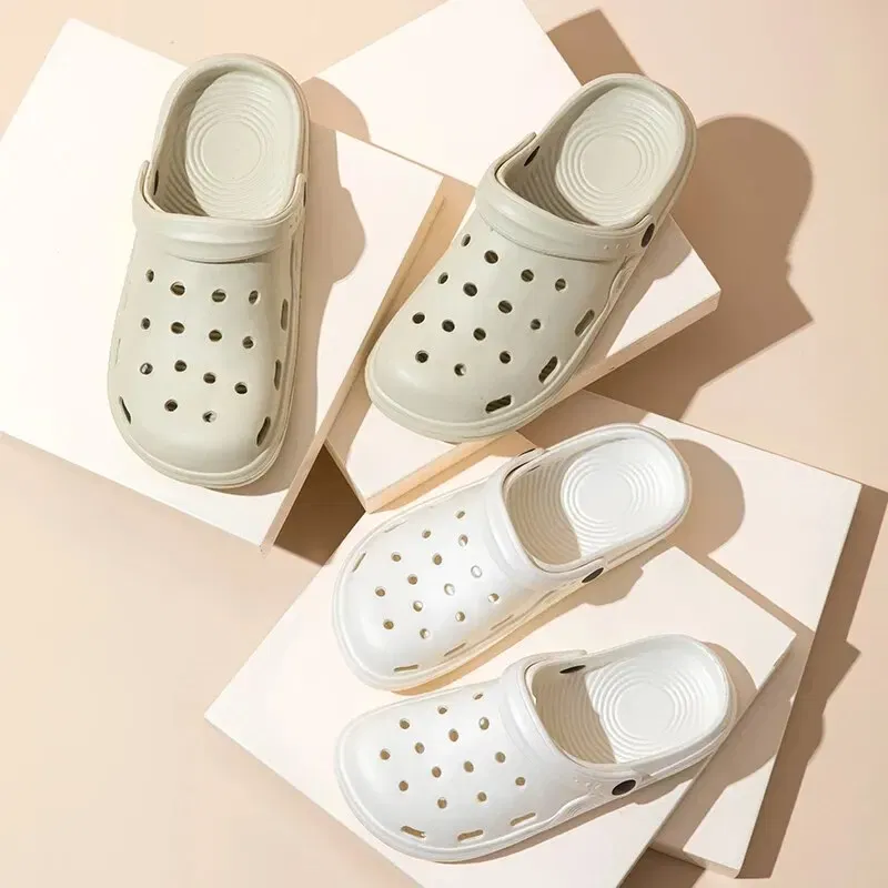 Shoe Size: 38, Color: Pink - Dongdong Shoes Women's New Trendy Summer Thick Sole Increase Anti Slip Fashion Work Beach Baotou Slippery Sandals Zyt2354