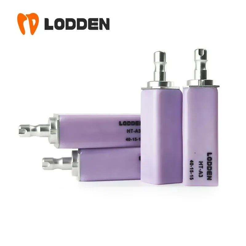 Color: PURPLE - 4pcs/box Dental Lithium Disilicate(Glass Ceramic) B40 Cube LT/HT for CAD CAM Inlay Veneer Crown Sirona cerec milling system