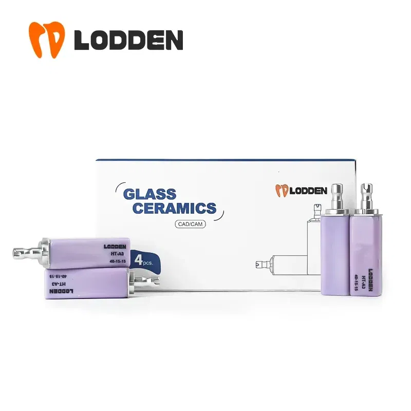 Color: PURPLE - 4pcs/box Dental Lithium Disilicate(Glass Ceramic) B40 Cube LT/HT for CAD CAM Inlay Veneer Crown Sirona cerec milling system