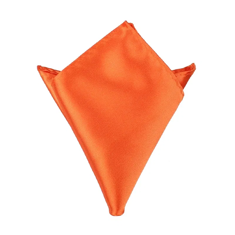 Color: army green - Satin Handkerchief For Men Candy Color Mens Suits Pocket Square Business Chest Towel Hanky Suit Napkin Solid Hankies