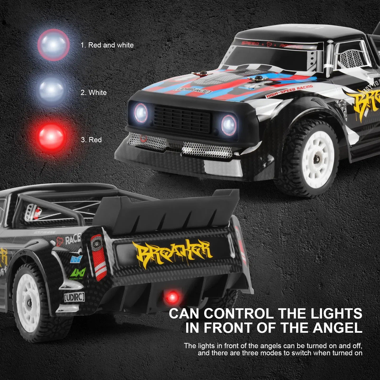 Color: Blue - RC Racing Car 1/16 UD1604 UD1603 Ud1607 UD1608 RC Car High Speed 2.4G Brushless 4WD Drift Remote Control Drift Car Toys For Boys