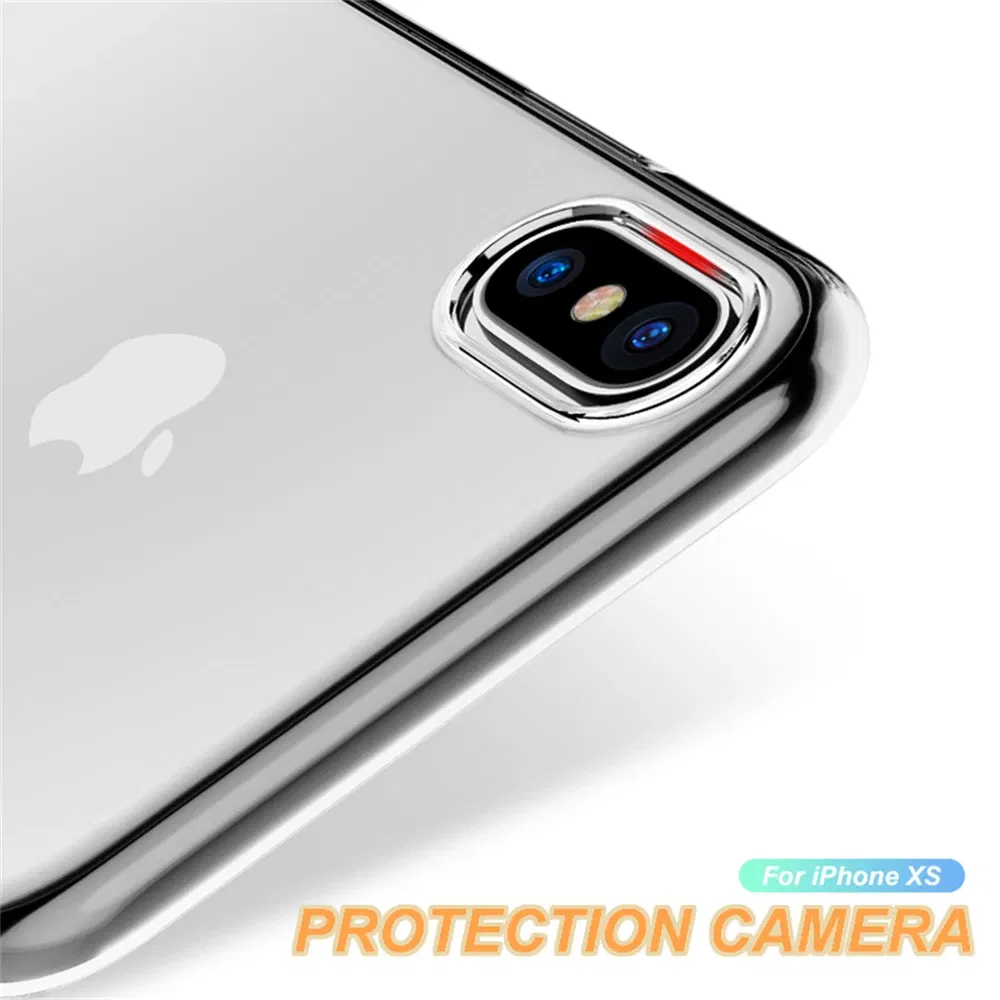 Material: tpu - Transparent Soft Case For iPhone 11 12 13 Mini 15 14 Pro XS Max Clear Silicone Case For iphone X XR 8 7 Plus SE 2020 Back Cover