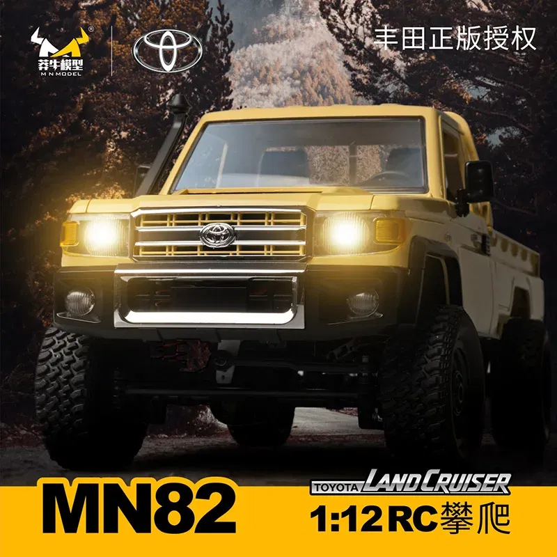Color: black - MN82 1:12 Full Scale MN Model RTR Version RC Car 2.4G 4WD 280 Motor Proportional Off-Road RC Remote Control Car For Boys Gifts