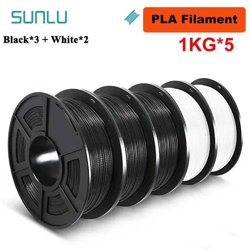 Color: Pink, Ships From: CHINA - Top 5KG 3D PLA/PETG/PLA PLUS/Clear Filament 1.75mm 5Roll 1KG 3D Printer Neatly Wound 3D Filament for 3D Printer& 3D Pen