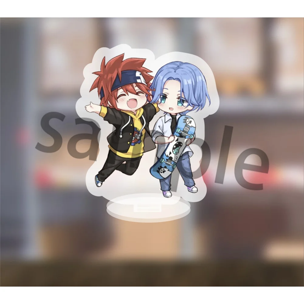Color: WHITE, Size: 10 cm, Ships From: CHINA - Popular Anime The Infinity Cartoon Figure Acrylic Stand Model Cherry Blossom Hasegawa Langa Bag Pendant Skateboard Fans For Gift