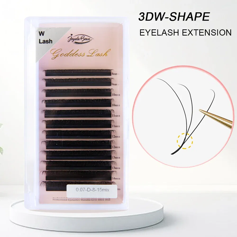 Color: Brushed Brass, Curl: C, Thickness: 0.07mm, Length: 14mm, Ships From: CHINA - Goddess 3D/4D/5D/6D/7D/8D W Shape lashes 4D Premade Fan Lash Extensions 0.07 C/D Curl Natural Soft High Quality Idividual Lashes