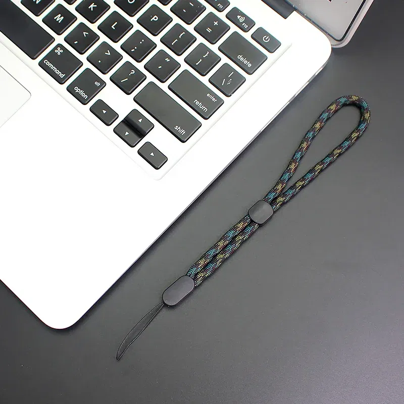 Color: Red / Pink - Adjustable Hand Wrist Lanyard Strap String for Mobile Phone Keys Keychains USB Flash Drives U Disk Camera Anti-lost Lanyard