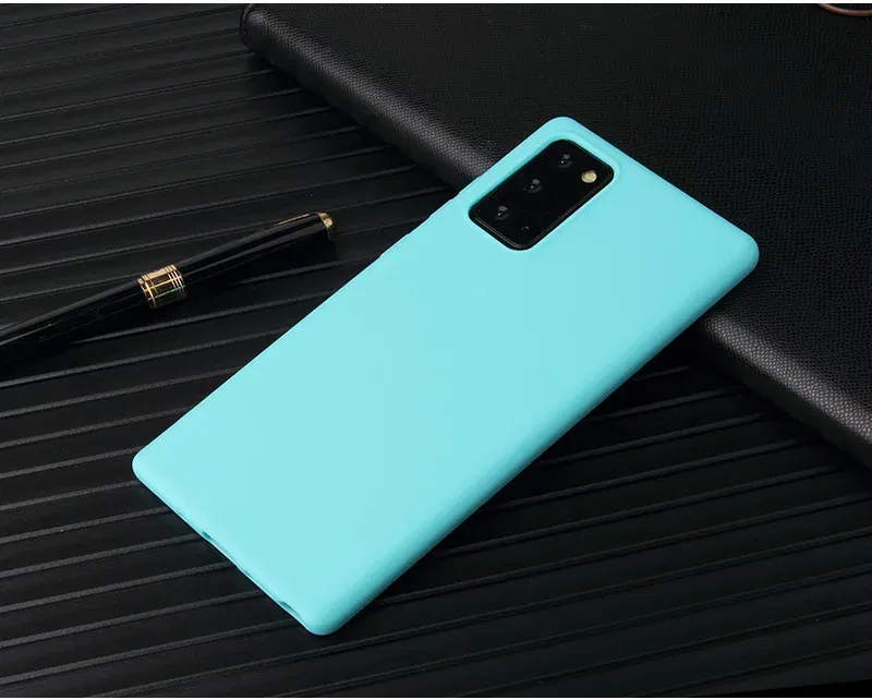 Color: black, Material: Silicon - Matte Case For Samsung Galaxy A51 A71 S20 Ultra S10 Plus A01 A31 A81 A91 A10 A20 A30 A40 A50 A70 Solid Color Silicone Cover