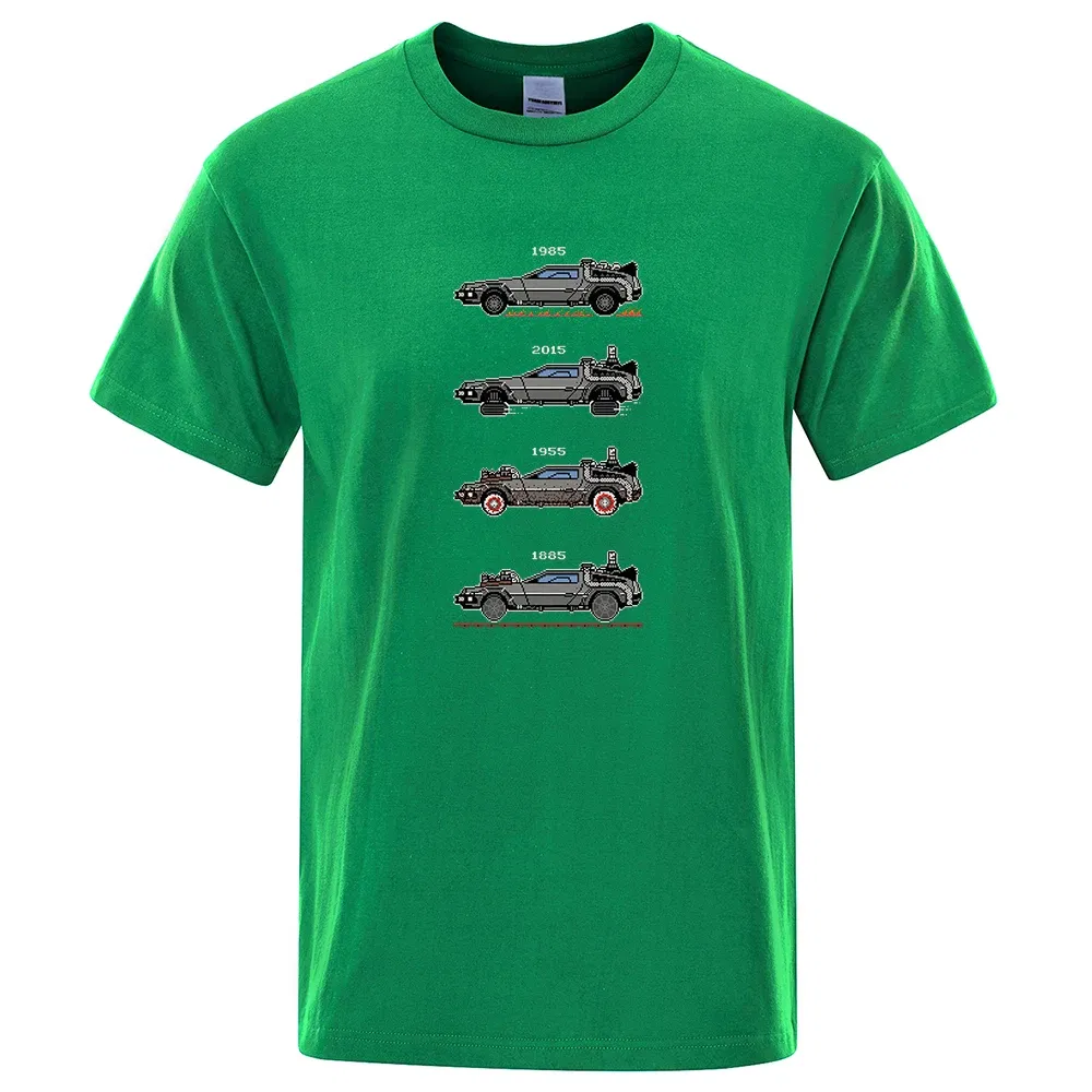 Color: black, Size: XL - Retro Style Back To The Future Print Funny Tshirts Men Women Cotton T-Shirts Oversized Loose Tee Clothes Harajuku O-Neck Tops