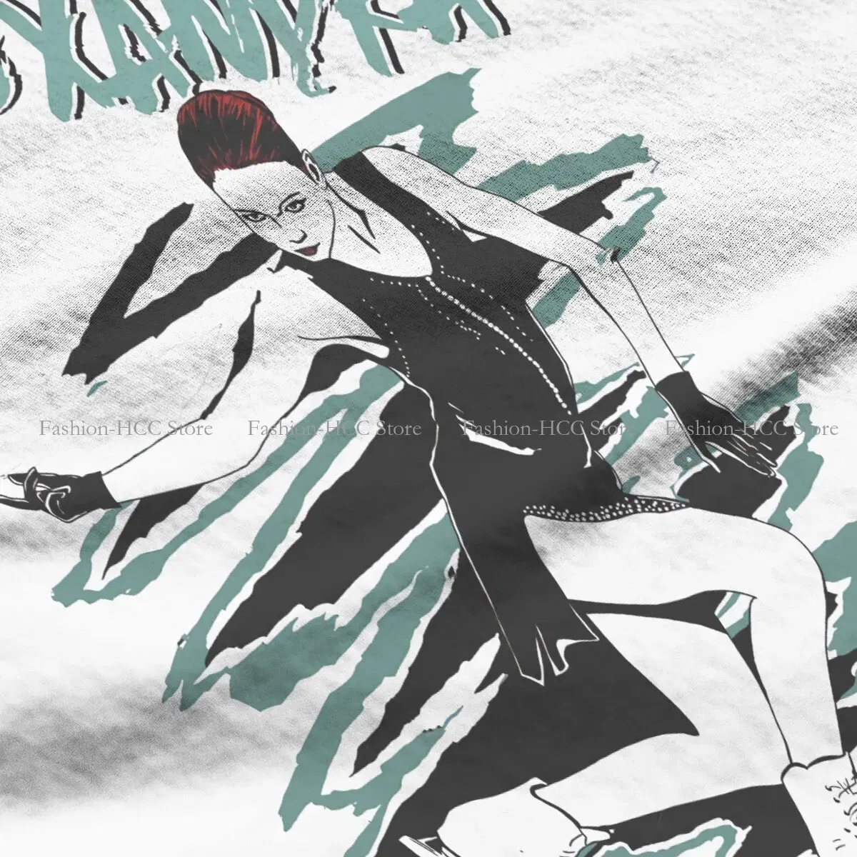 Color: WHITE, Size: M - Alexandra Unique TShirt Figure Skating Top Quality Hip Hop Graphic T Shirt Stuff