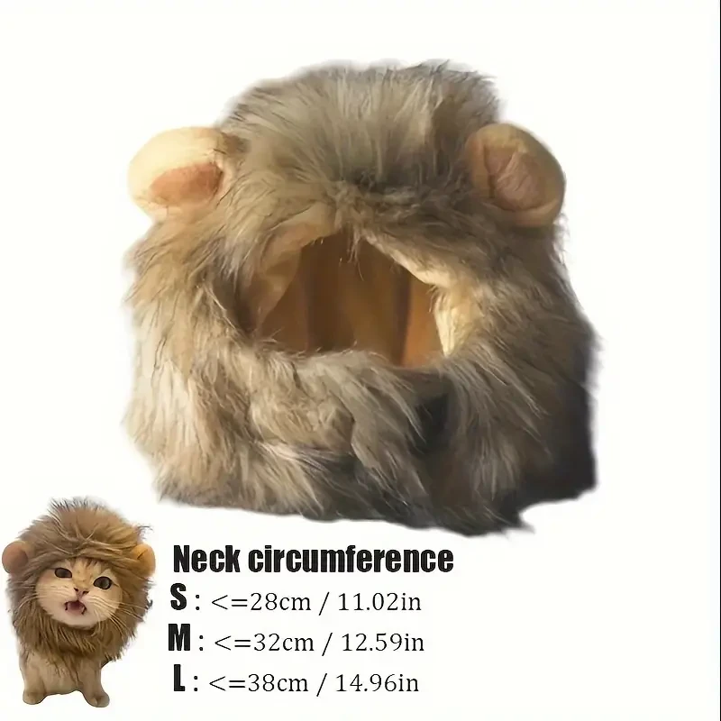 Adorable Lion Mane Costume for Cats  Durable and Comfy
