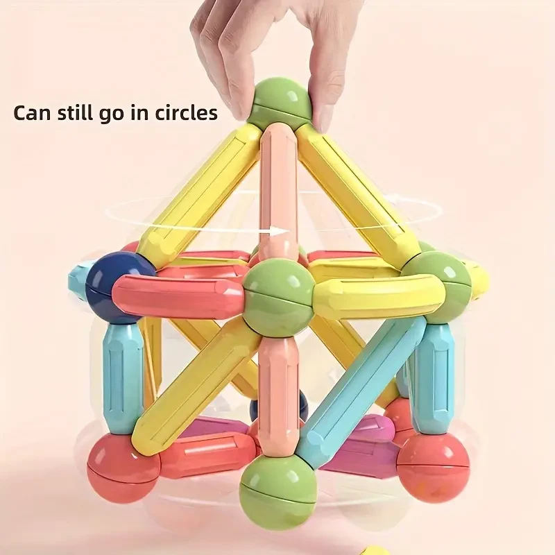 36pcs Magnetic Ball and Stick Set - Colorful & Easy-to-Assemble Gift