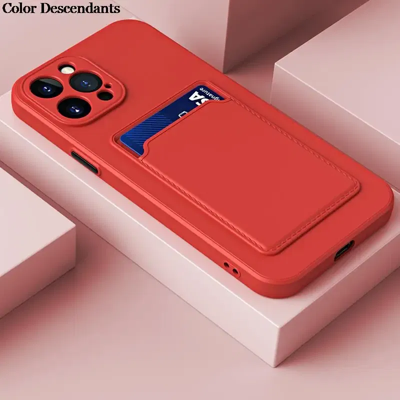 Color: Brown, Material: Microfiber - Card Holder Wallet Case For Samsung Galaxy A32 A53 A33 A13 A52 5G Case on A72 A22 A12 A51 A71 Shockproof Liquid Silicone Cover