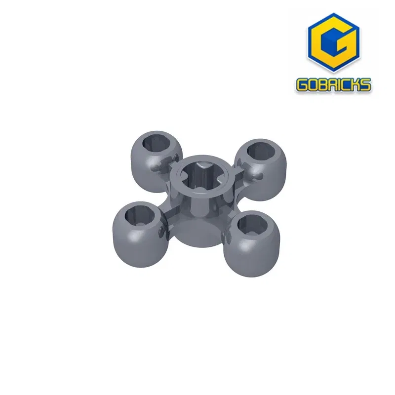 Color: Silver - Gobricks GDS-1179 Technical Knob Cog / Gear / Wheel compatible lego 32072 children's DIY Educational Building Blocks Technical