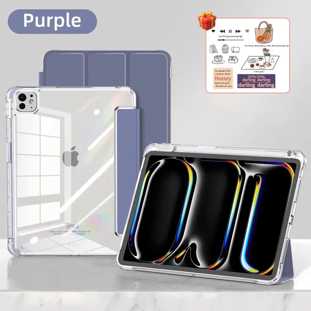 Color: other, Size: FOURTEEN - For iPad Air 5 Case 2024 Air 6 11 iPad Pro 11 12.9 13 10 Gen 10.2 9th 8th 7th 9.7 6th 5th Mini 7 6 Smart case with pen Holder