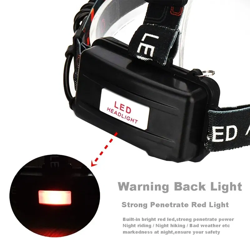 Emitting Color: Blue, Ships From: CHINA - ZK20 LED Headlamp 8000 Lumen Torch Flashlight Headlight Waterproof Head Light Camping Hiking Fishing Mining Light Lamp Torch