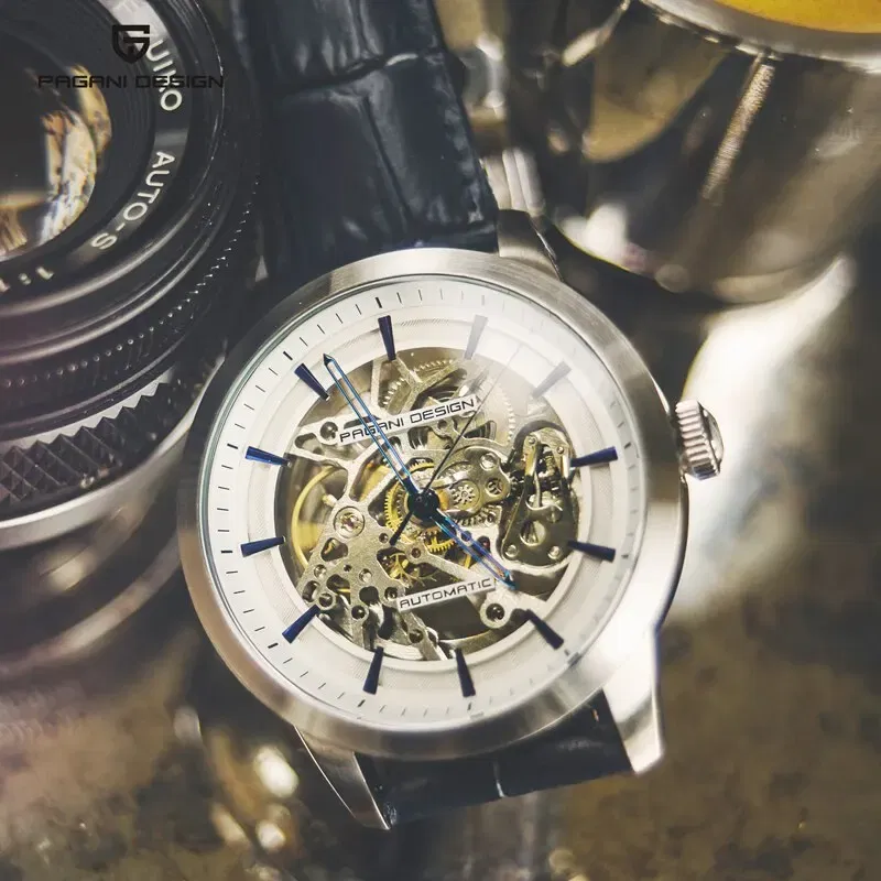 Color: Other - 2024 PAGANI DESIGN New Men Luxury Automatic Mechanical Watch Stainless Steel Waterproof Sports Leather Watch Relogio Masculino