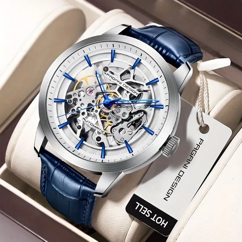 Color: Other - 2024 PAGANI DESIGN New Men Luxury Automatic Mechanical Watch Stainless Steel Waterproof Sports Leather Watch Relogio Masculino