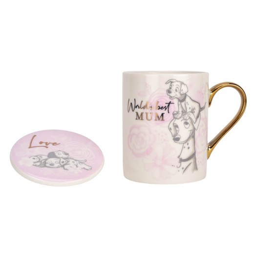 Mug & Coaster Set : 101 Dalmatians - Mum