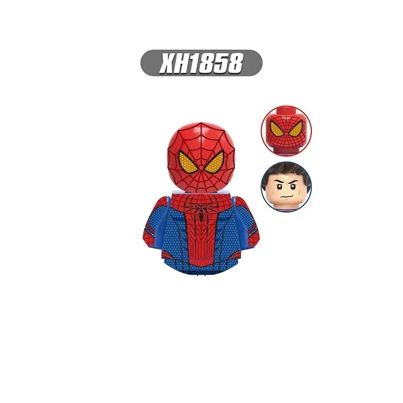 Color: RED - Hot toys New  Marvel superhero Building blocks Doctor Strange Spider-Man Brick toy action figures Children's toy party gifts