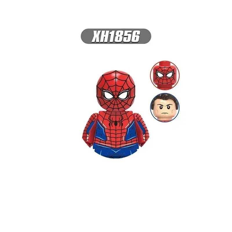 Color: RED - Hot toys New  Marvel superhero Building blocks Doctor Strange Spider-Man Brick toy action figures Children's toy party gifts
