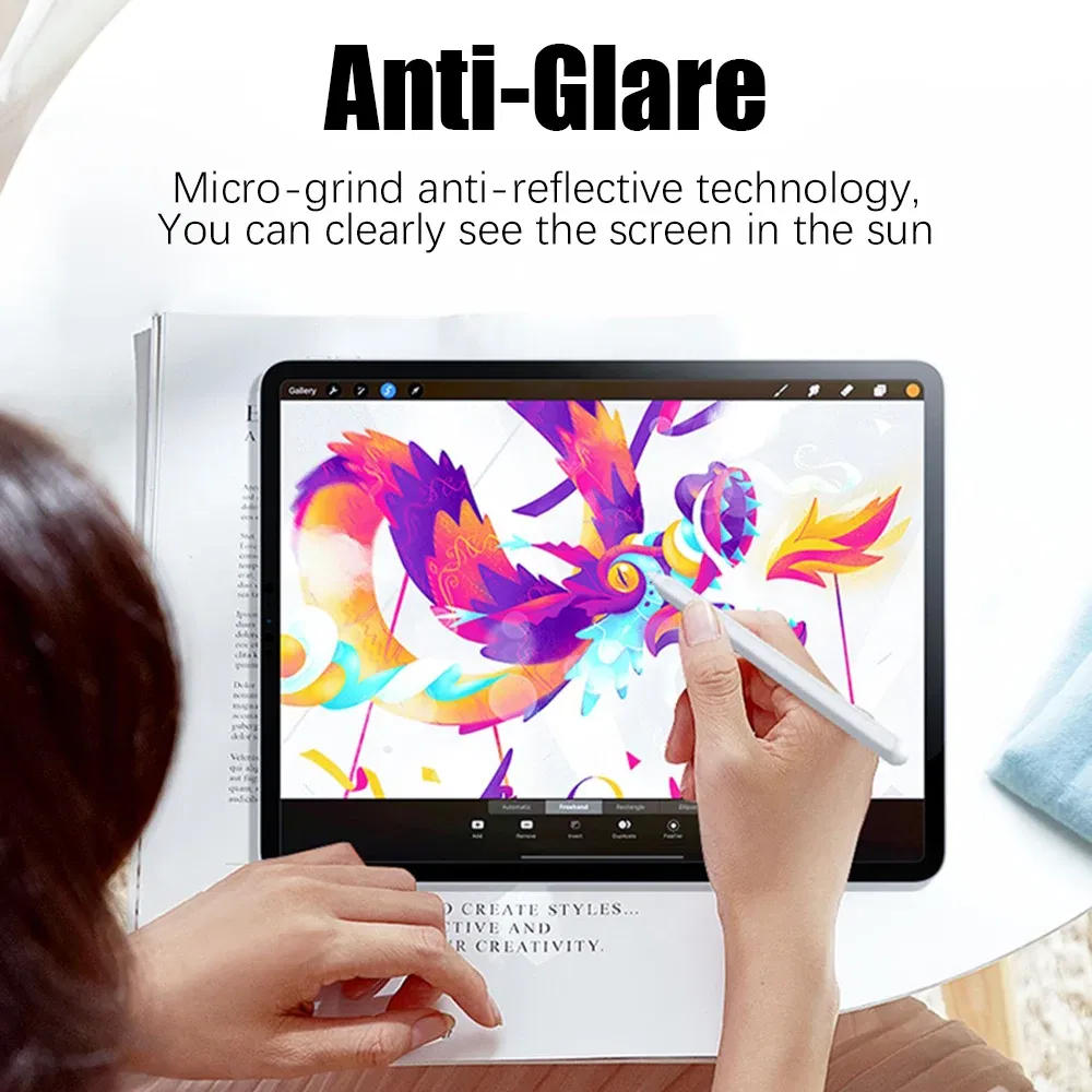 Color: black - Like Paper Film Screen Protector For iPad Air 13 11 5 4 3 M2 M4 2024 Pro 12.9 12 9 10th 9th 8th 7th Generation Mini 6 Matte Film