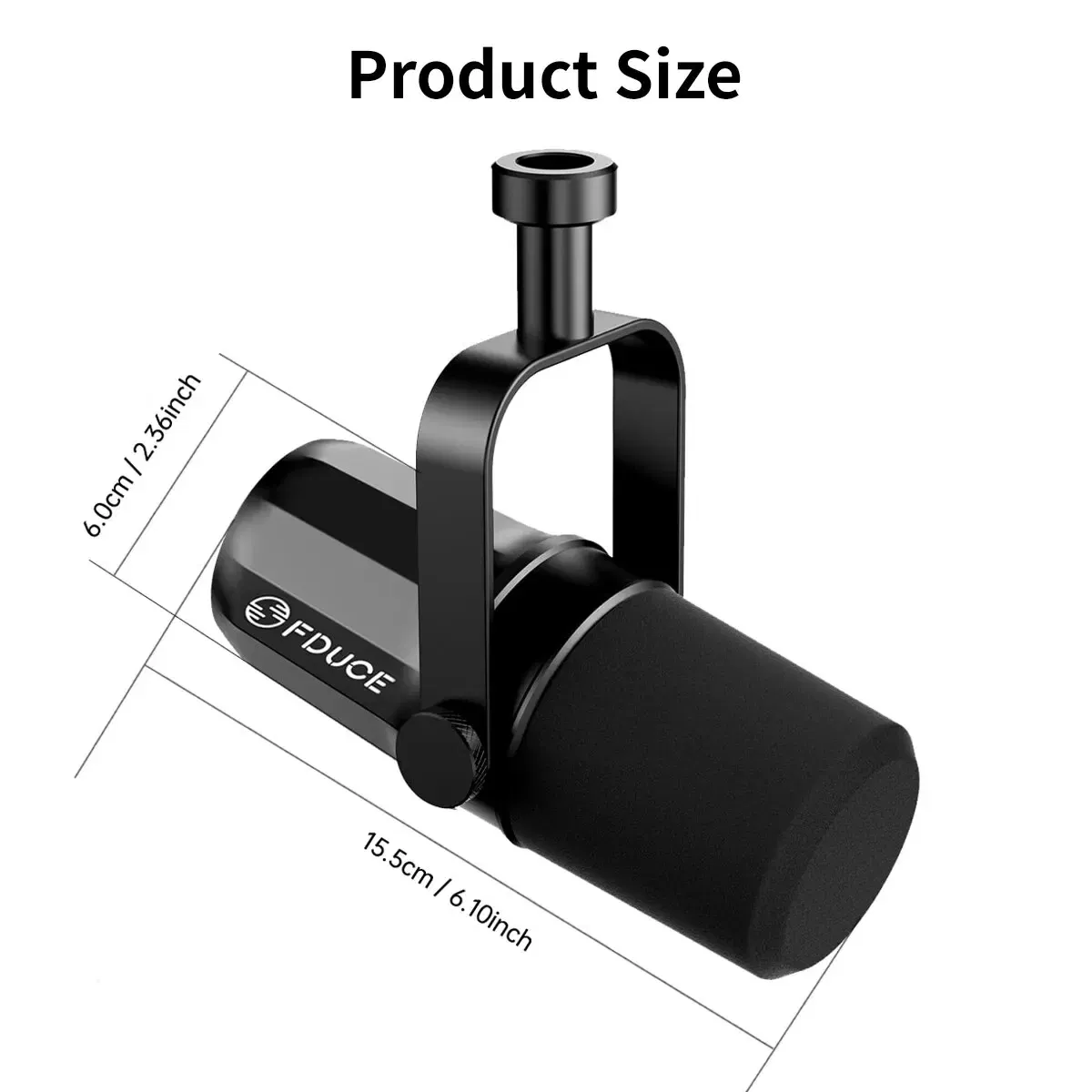 Color: multi - FDUCE Dynamic Microphone SL40X/SL40 Metal Built-in Headset Output Sound Insulation For Podcasts,Live Broadcast and Games