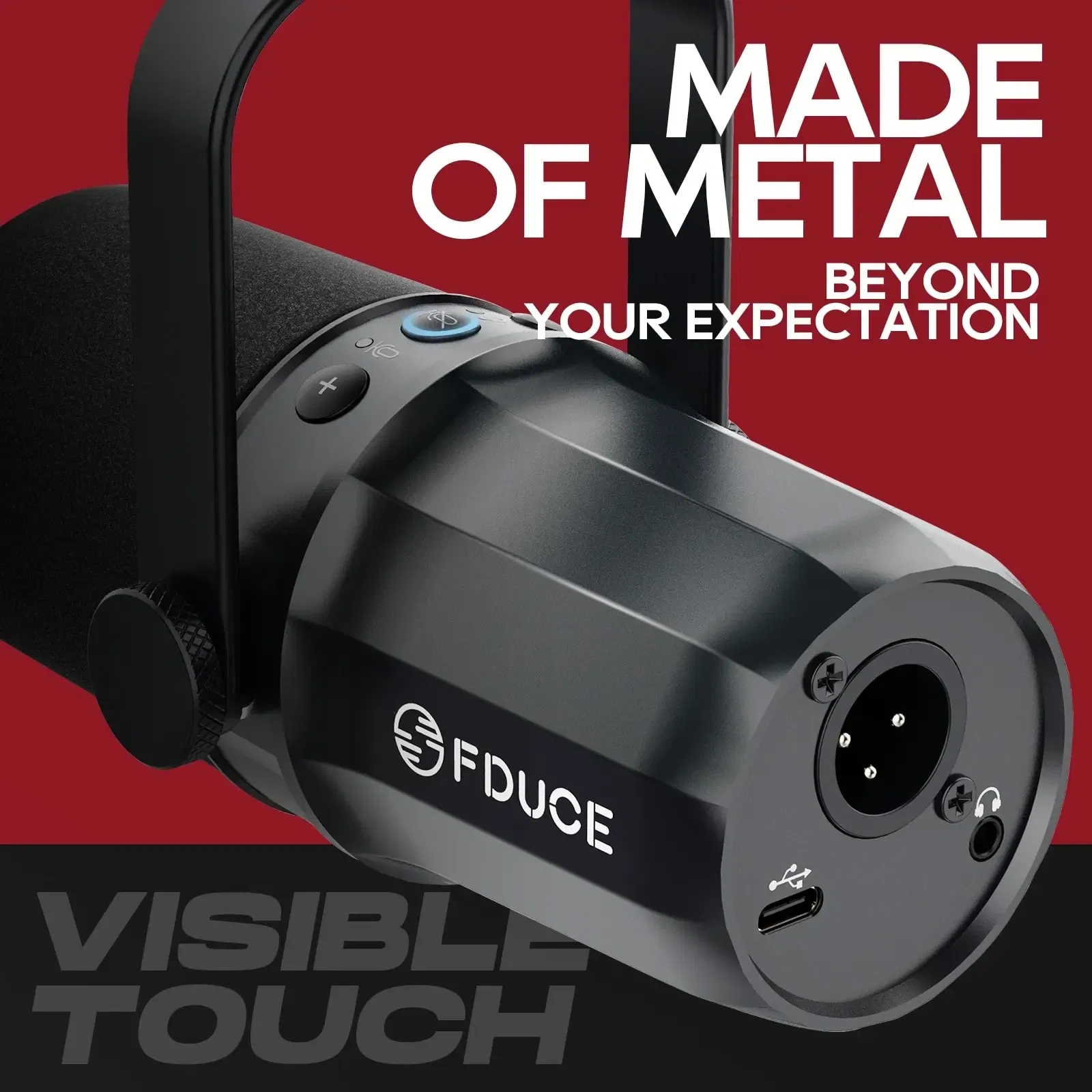 Color: multi - FDUCE Dynamic Microphone SL40X/SL40 Metal Built-in Headset Output Sound Insulation For Podcasts,Live Broadcast and Games