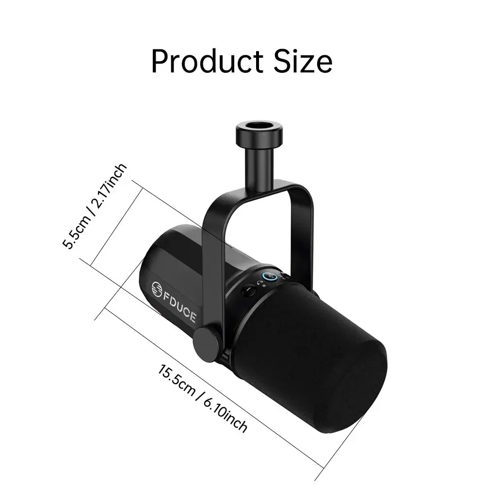 Color: multi - FDUCE Dynamic Microphone SL40X/SL40 Metal Built-in Headset Output Sound Insulation For Podcasts,Live Broadcast and Games