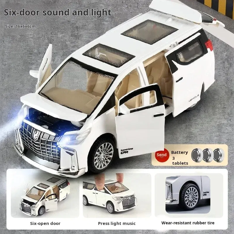 Color: Multicolor - Children's Inertia Pull-back Car Toy with Lighting Sound Simulation Commercial Car Model Boy Gift Toy Car Kids Holiday Gift