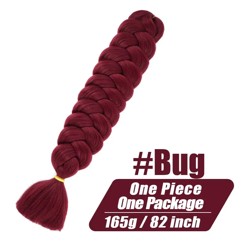 Color: P12/613, Stretched Length: 32inches, Ships From: CHINA, Bulk Buy: 1Pcs/Lot - Synthetic Braiding Hair Wholesale 82Inch 165g Ombre Braiding Hair Packs Jumbo Braid Hair For Women DIY Hairstyle Blue Grey