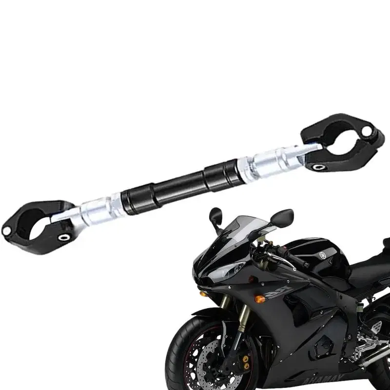 Ships From: CZECH REPUBLIC, Color: Silver - Universal Motorcycle Multifunctional Bracket Balance Adjustable Bar Stand Crossbar Durable Balancing Handlebar Motorcycle