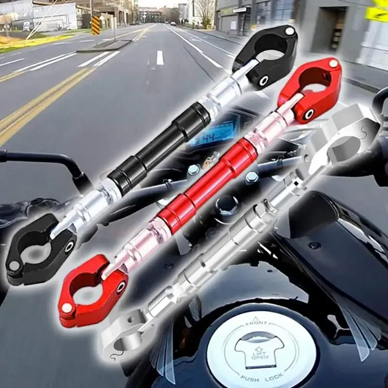 Ships From: CZECH REPUBLIC, Color: Silver - Universal Motorcycle Multifunctional Bracket Balance Adjustable Bar Stand Crossbar Durable Balancing Handlebar Motorcycle