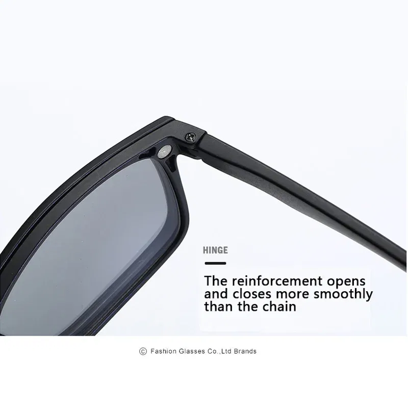 Lenses Color: Navy Blue, Ships From: CHINA, Frame Color: WHITE - 6 In 1 Spectacle Frame Men Women With 5 PCS Clip On Polarized Sunglasses Magnetic Glasses Male Computer Optical 2201