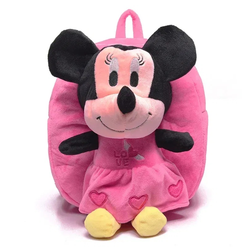 Color: black - Cartoon cute children schoolbag kindergarten small class baby backpack kt cat Mickey 1-3 years old plush backpack