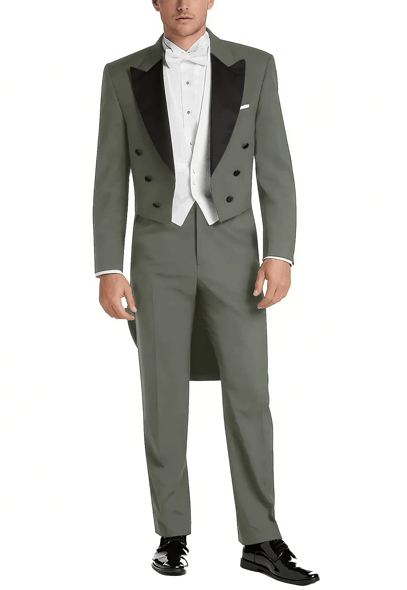Color: Lavender, Size: XXXL - Italy Style Aristocratic Men Suit Three Pieces(Jacket+Pants+Vest) Hot-selling High-quality Double Breasted Male Clothing