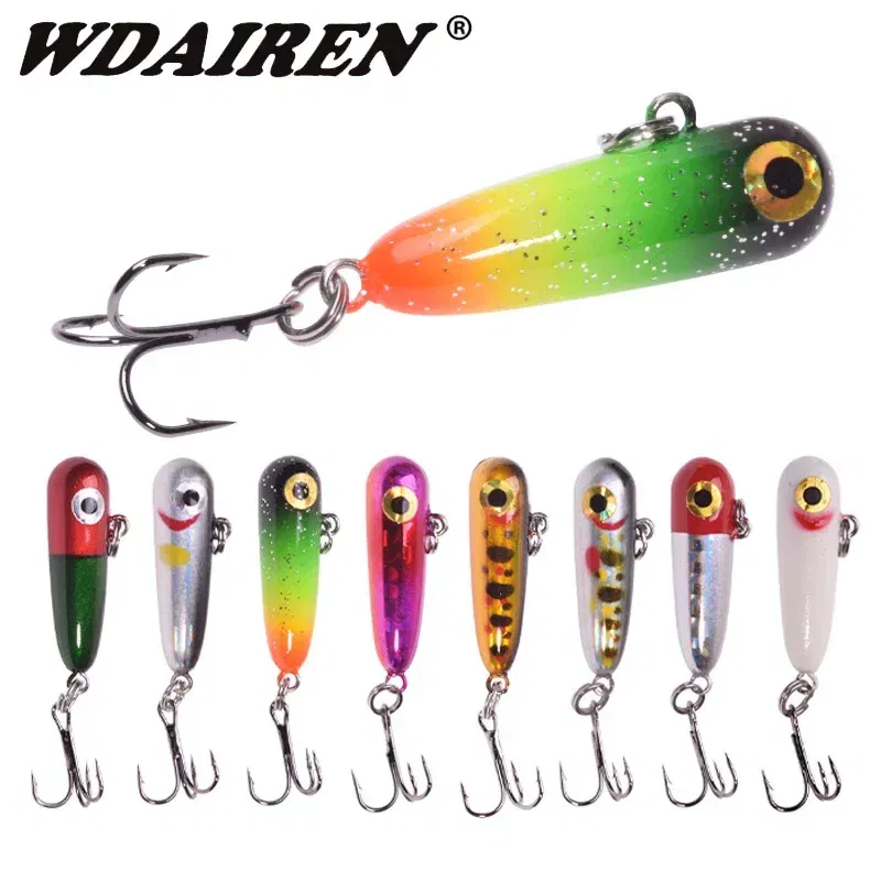 Color: Light Grey - 1 Pc Sinking Pencil Fishing Lure 3cm 2.8g Miniature Jigs Wobblers Plastic Artificial Hard Bait for Bass Trout Fishing Tackle