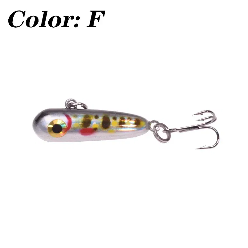 Color: Light Grey - 1 Pc Sinking Pencil Fishing Lure 3cm 2.8g Miniature Jigs Wobblers Plastic Artificial Hard Bait for Bass Trout Fishing Tackle