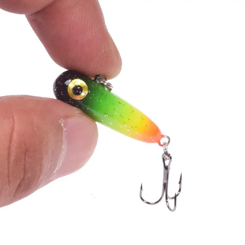 Color: Light Grey - 1 Pc Sinking Pencil Fishing Lure 3cm 2.8g Miniature Jigs Wobblers Plastic Artificial Hard Bait for Bass Trout Fishing Tackle