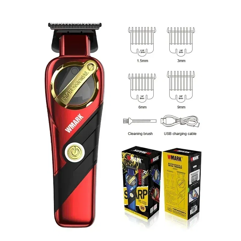Color: black - WMARK 9213Hair Clipper for men,Hair Trimmer,Magnetic levitation motor,high speed 9000rpm,Beard Trimmer,DLC Blade